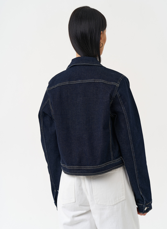 Жакет джинсовый синего цвета