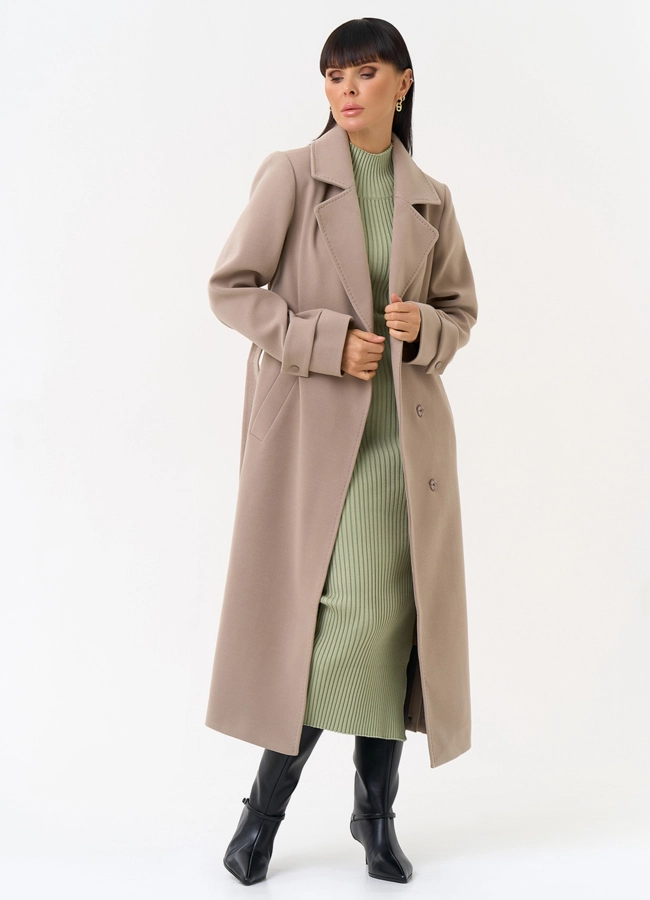 Женское пальто с английским воротником модель № 31558 универмаг малина