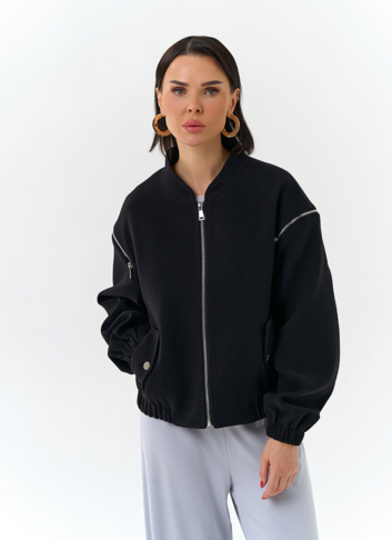 Женское короткое пальто бомбер