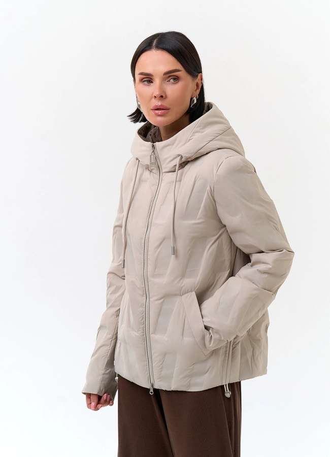 Женская куртка с капюшоном модель № 33789 универмаг малина