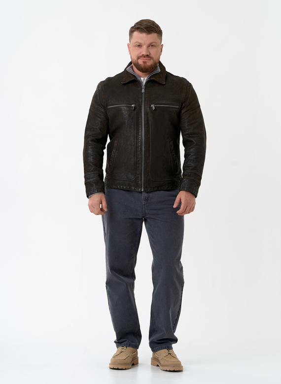 Мужская куртка из натуральной кожи