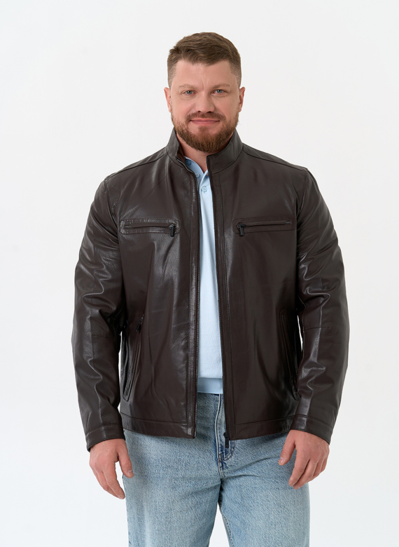 Мужская куртка из натуральной кожи