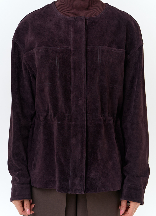 Жакет из натуральной замши модель № 32732 универмаг малина