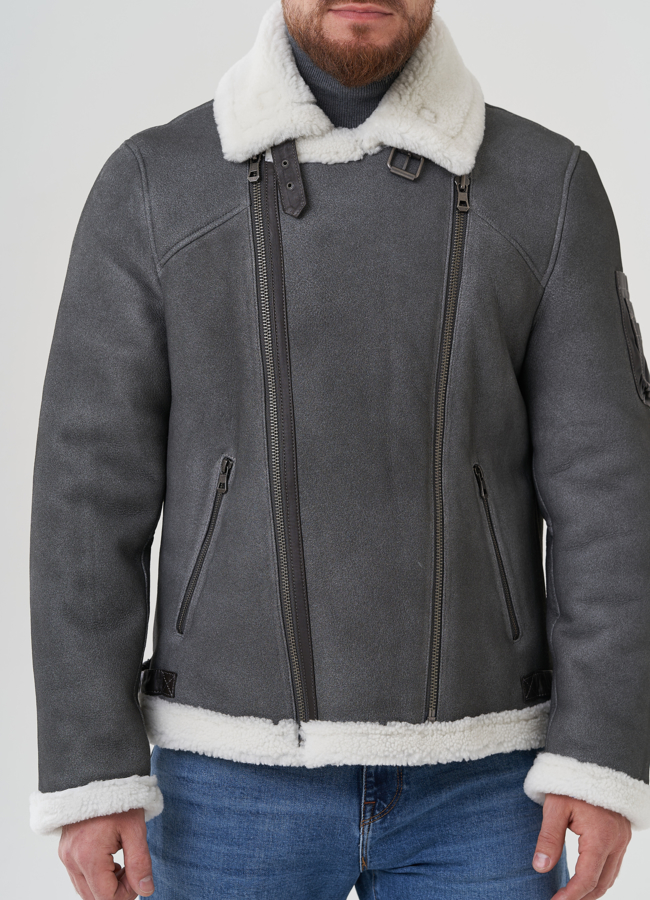 Дубленка мужская  модель № 81628 универмаг малина