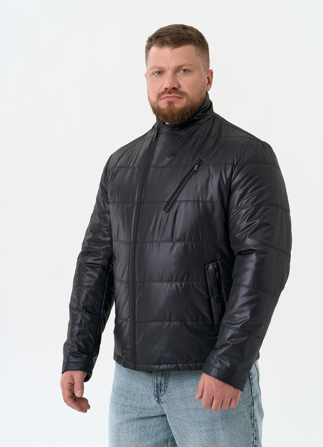 Мужская куртка черного цвета модель № 32544 универмаг малина