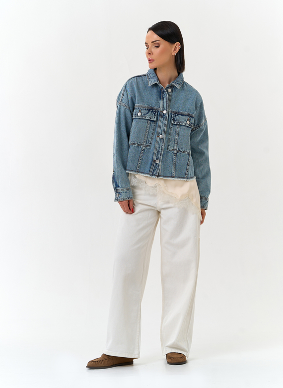 Женская джинсовая куртка