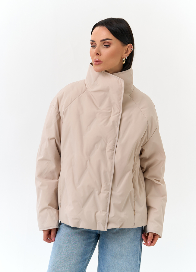 Женская куртка с воротником стойкой модель № 32836 универмаг малина