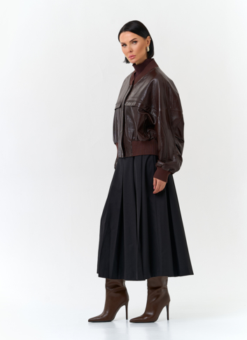 Женская куртка из натуральной кожи