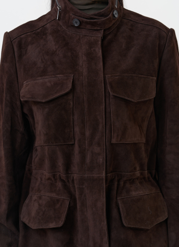 Замшевая куртка сафари