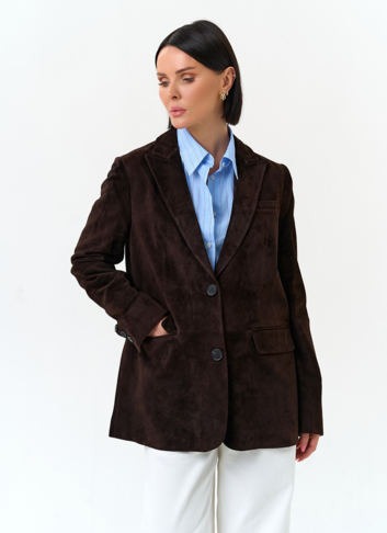 Женский замшевый жакет