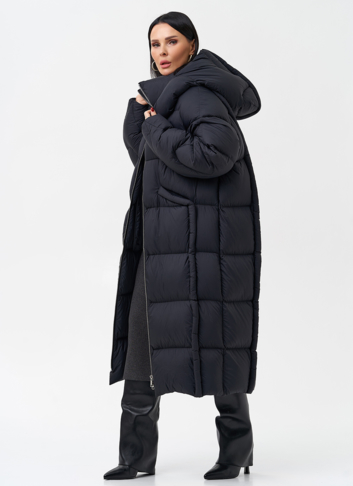 Женский пуховик с капюшоном 