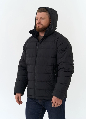 Мужской пуховик с капюшоном 