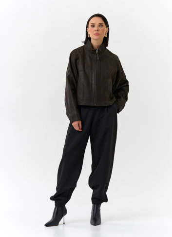 Женская двухсторонняя куртка из натуральной кожи