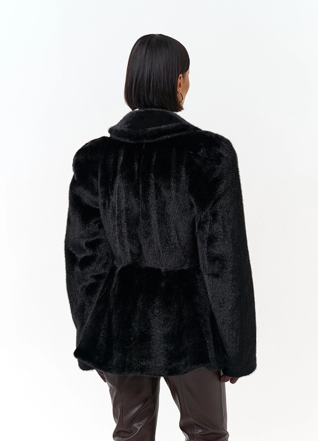 фото Женская шуба из эко меха модель № 33964 фото