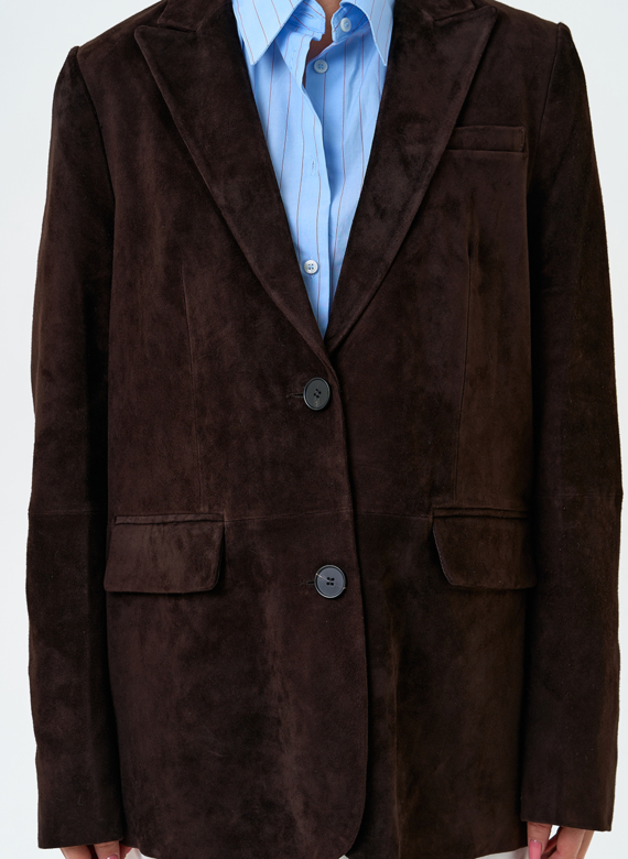 Женский замшевый жакет