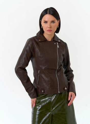 Женская куртка косуха из эко кожи