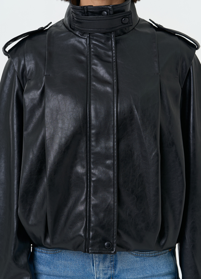 Женская куртка из эко кожи модель № 33149 универмаг малина