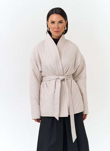 Женская куртка кимоно с поясом Женская куртка кимоно с поясом